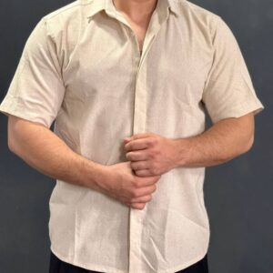 پیراهن لنین دکمه مخفی